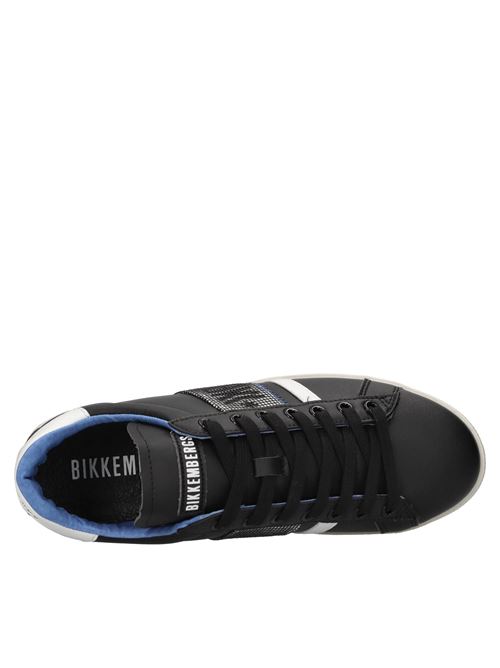  BIKKEMBERGS | 25107/CP B MICROFIBER LEATHERNERO-BIANCO